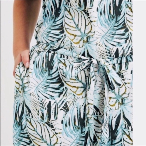 Junarose Tropical Print Romper Plus Size 18 - Picture 3 of 7